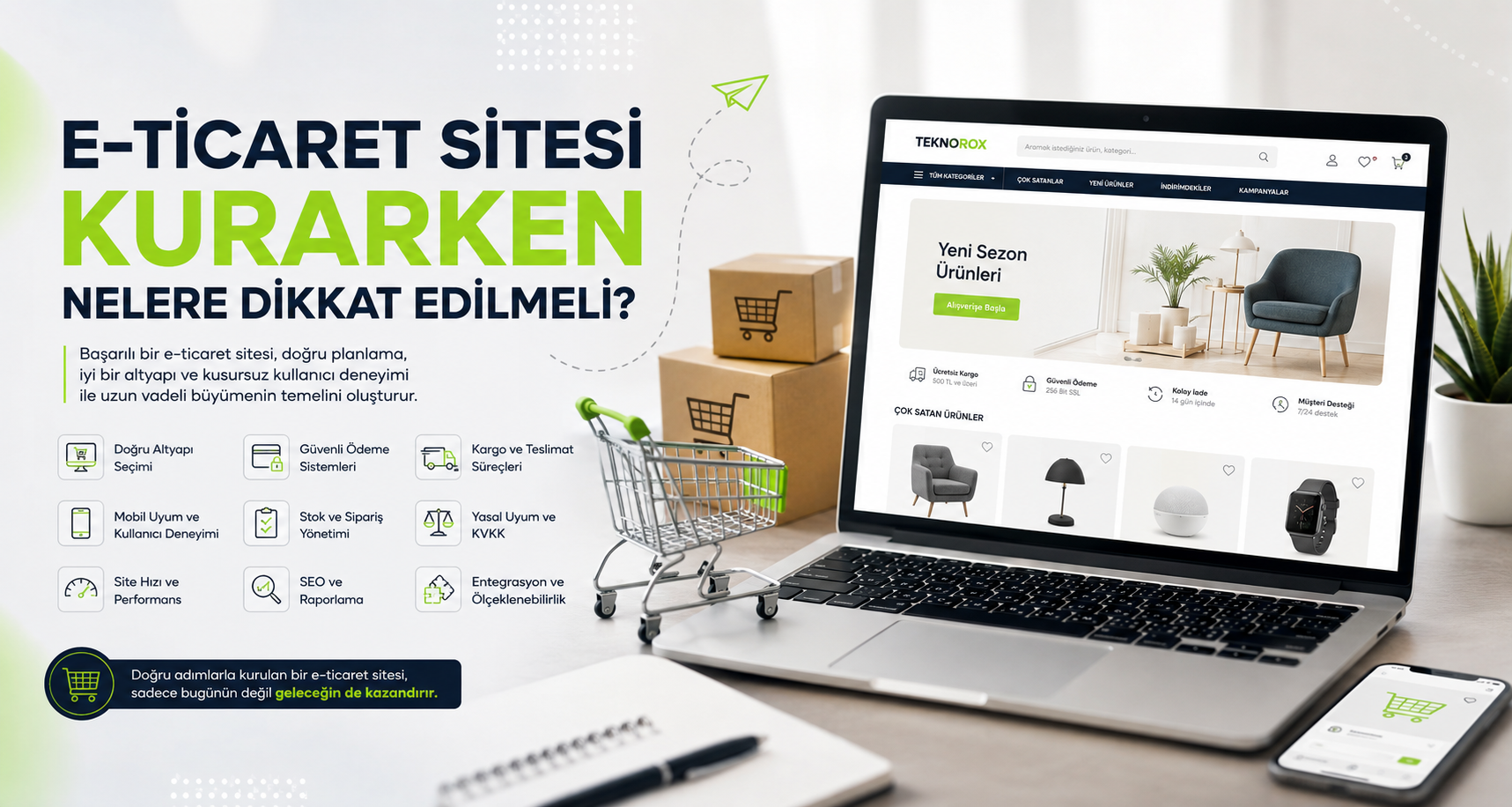 E-Ticaret Sitesi Kurarken Nelere Dikkat Edilmeli?